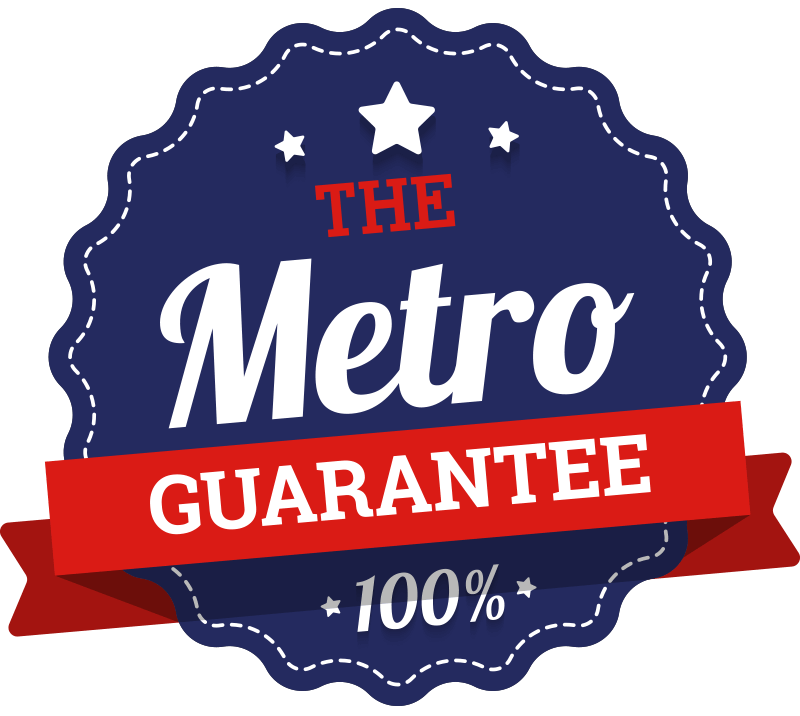 Metro Canteens Adelaide, Canteen Suppliers in Adelaide image of the Metro Canteens 100% Guarantee logo.